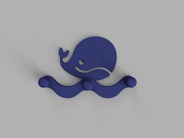 Whale wall hooks