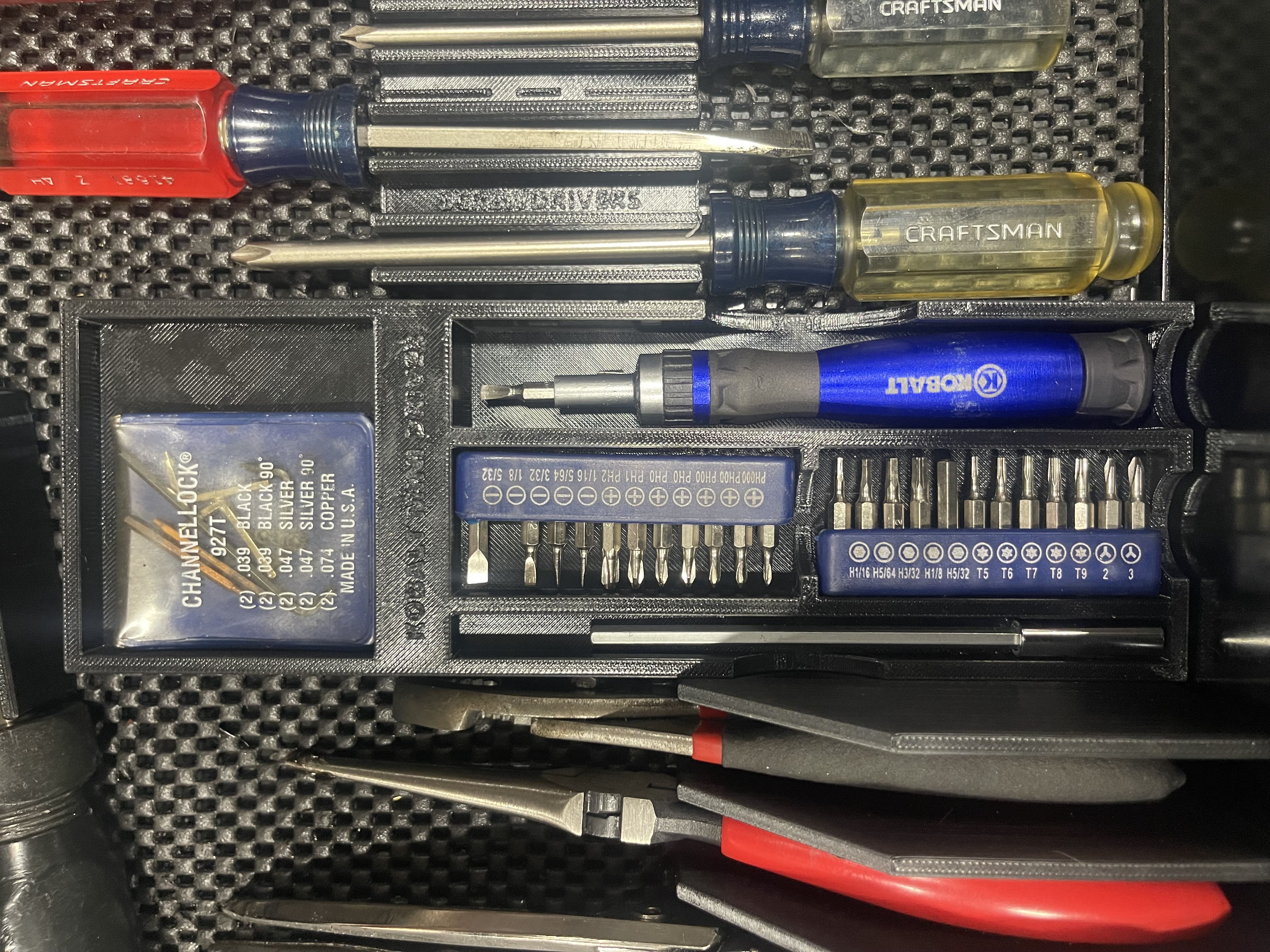 KOLBALT MINI DRIVER AND BIT PACKS ORGANIZER