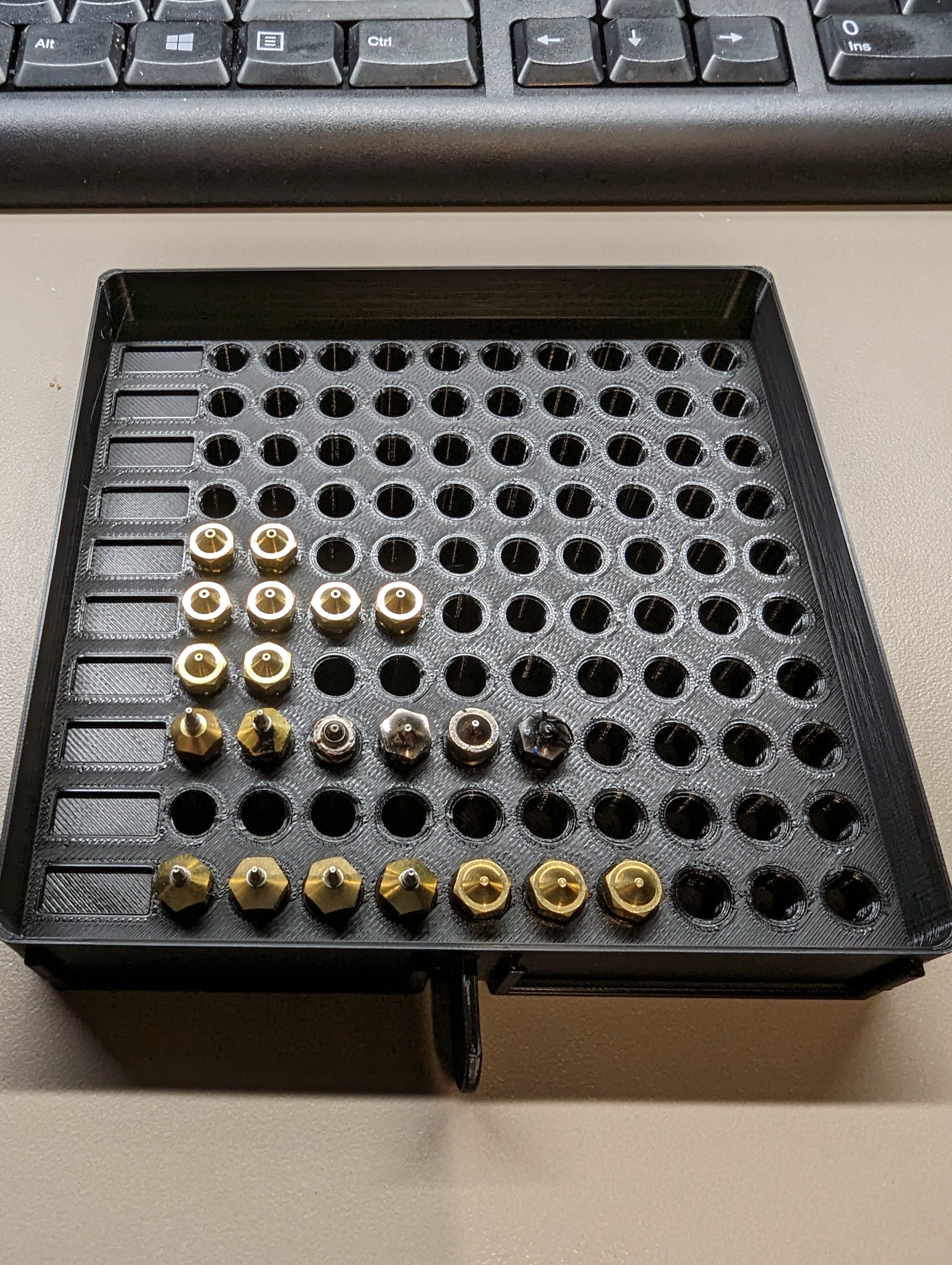 Nozzle drawer with labels for Ultimate Drawer System