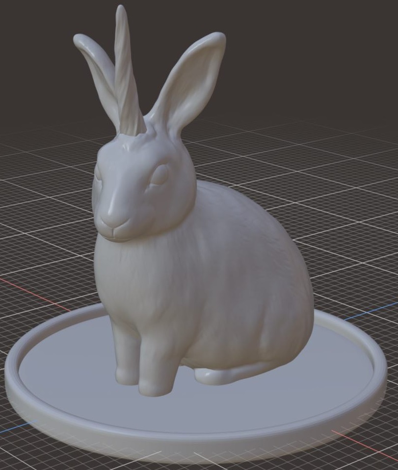 Miniatura 4 do modelo 3D UNICORN Rabbit Ring Holder