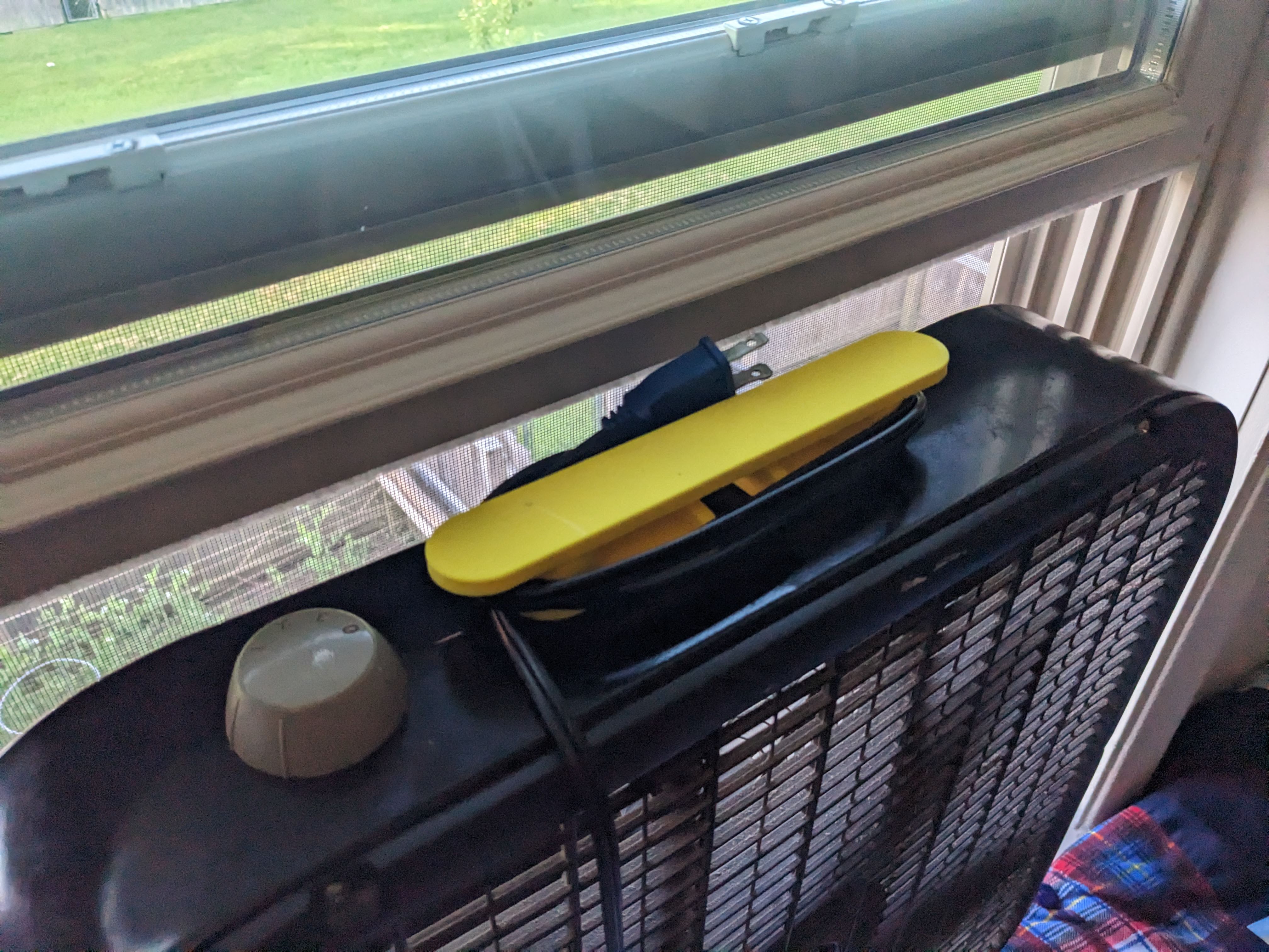 Lasko Box Fan Replacement Handle, Cord Wrap, and Window Hook by Spin Up