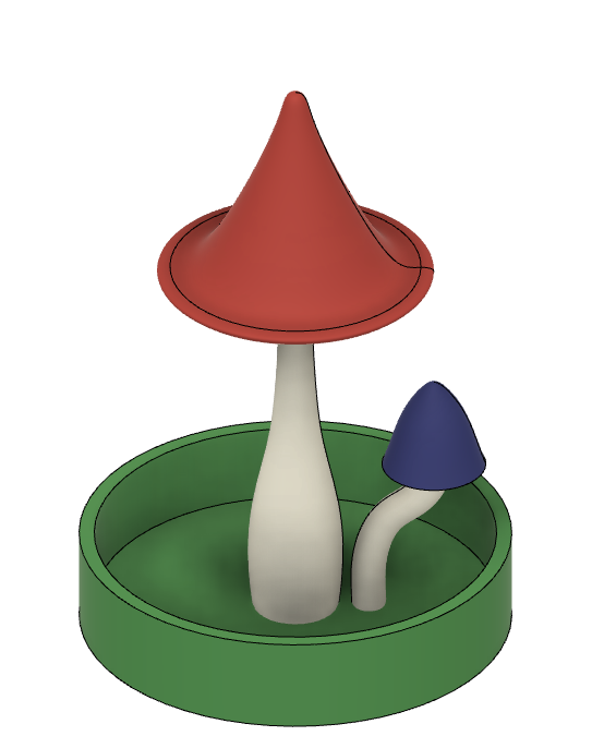 Miniatura 2 do modelo 3D Mushroom Ringholder