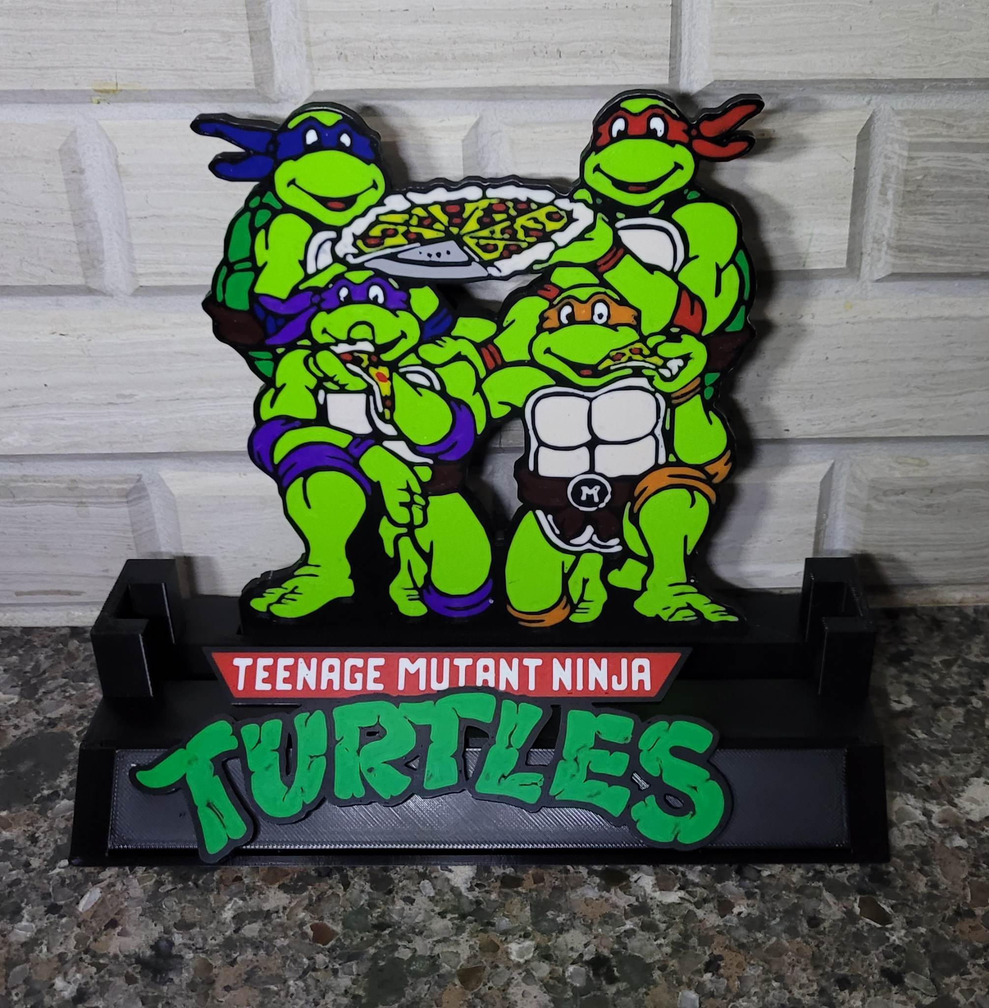 Teenage Mutant Ninja Turtle Wall Art/Comic Book Stand Backing TMNT by ...