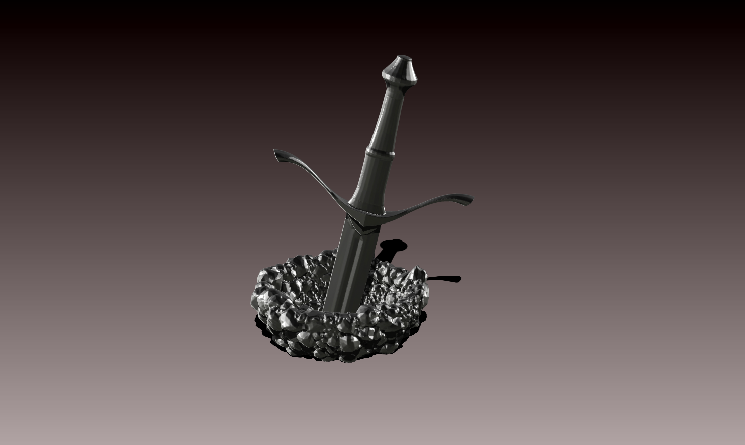Ring holder - sword