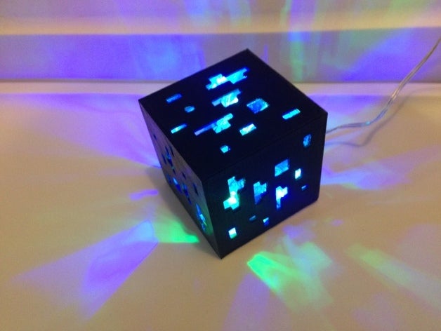 Miniatura 4 do modelo 3D Minecraft diamond ore lamp