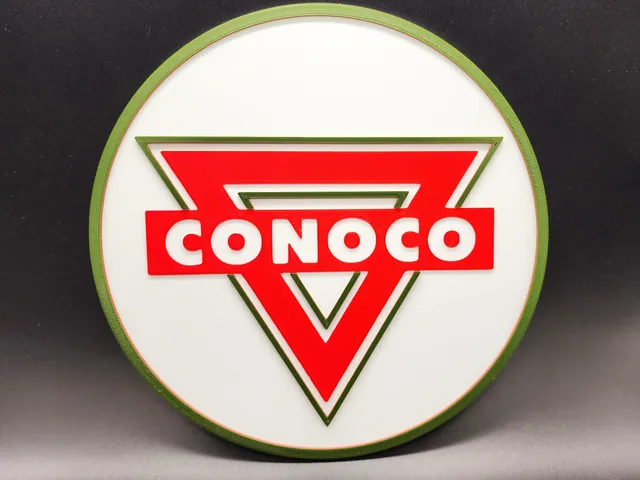 Vintage Conoco Sign 3 Colors