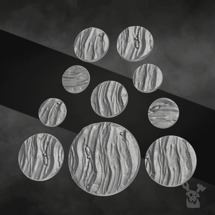 Decorative bases "Wavy sand" Set