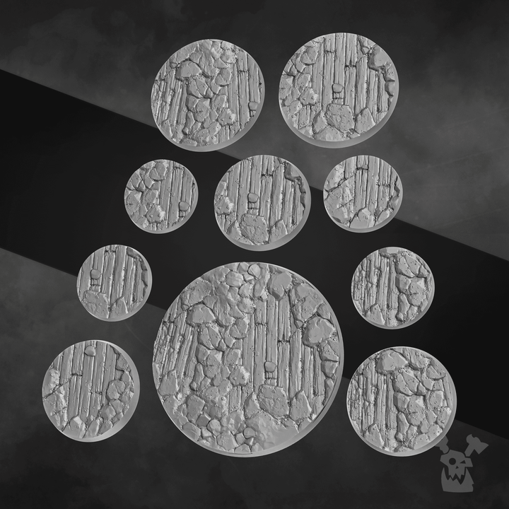 Decorative bases "Ruins" Set