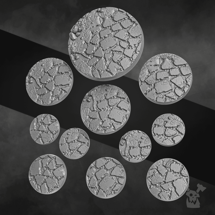 Decorative bases "Flat Stone" Set