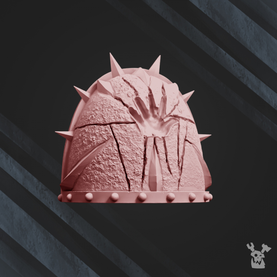 Cursed Shell Hand Cursed Hand Shoulder Pads by DakkaDakka Store | Download free STL model ...