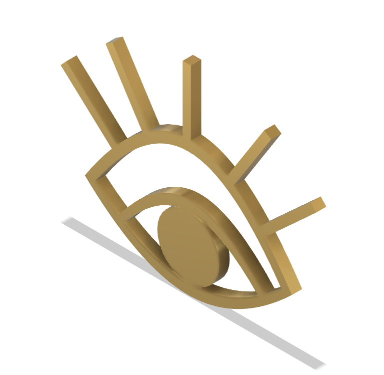 Miniatura 2 do modelo 3D Eye ring holder
