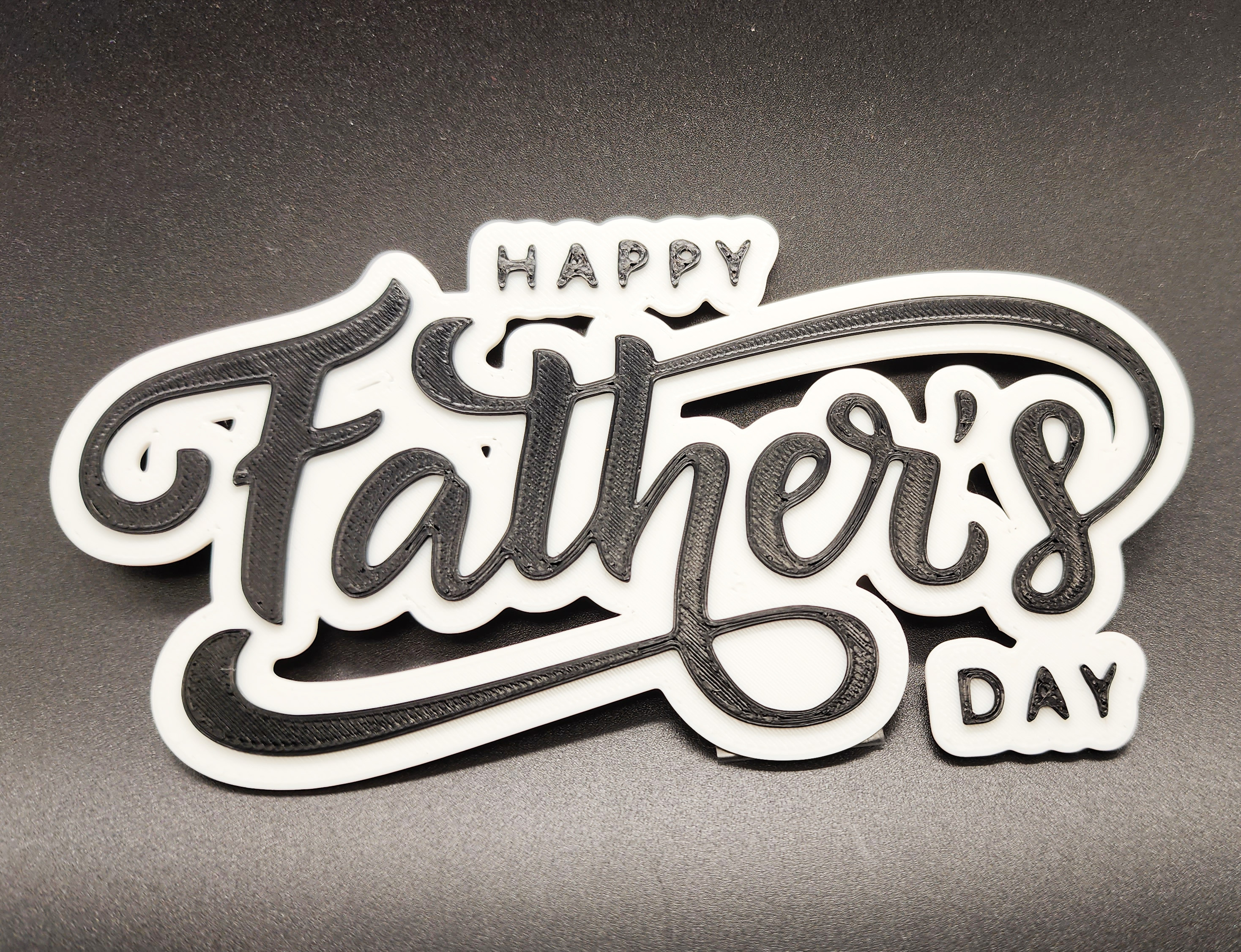 Happy Father's Day Sign 2 Color