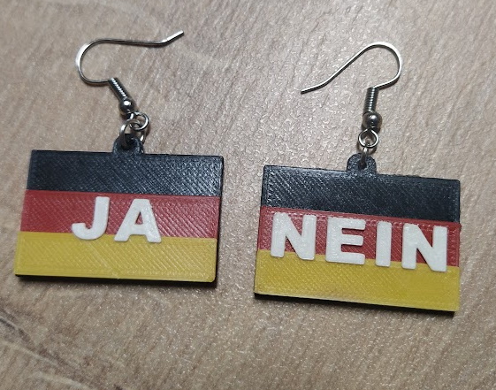 Earrings Germany motive / Náušnice motiv Německo