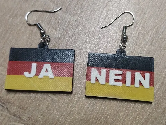 Earrings Germany motive / Náušnice motiv Německo