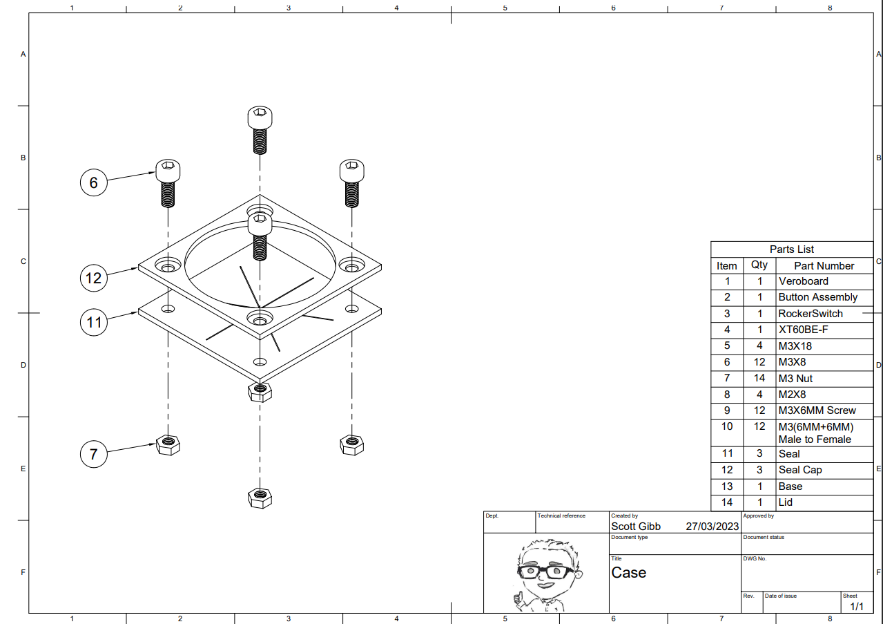 Server Rack LED Strip Controller Veroboard Case — thumbnail 6