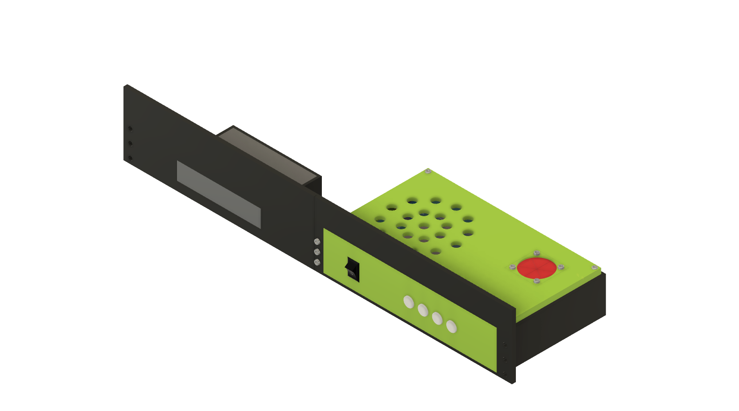 1.5U LED Controller and Ethernet Switch Panel