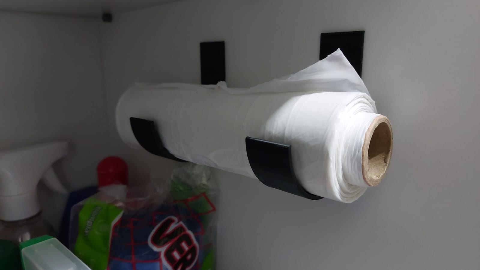 Simple Trash Bag Roll Holder