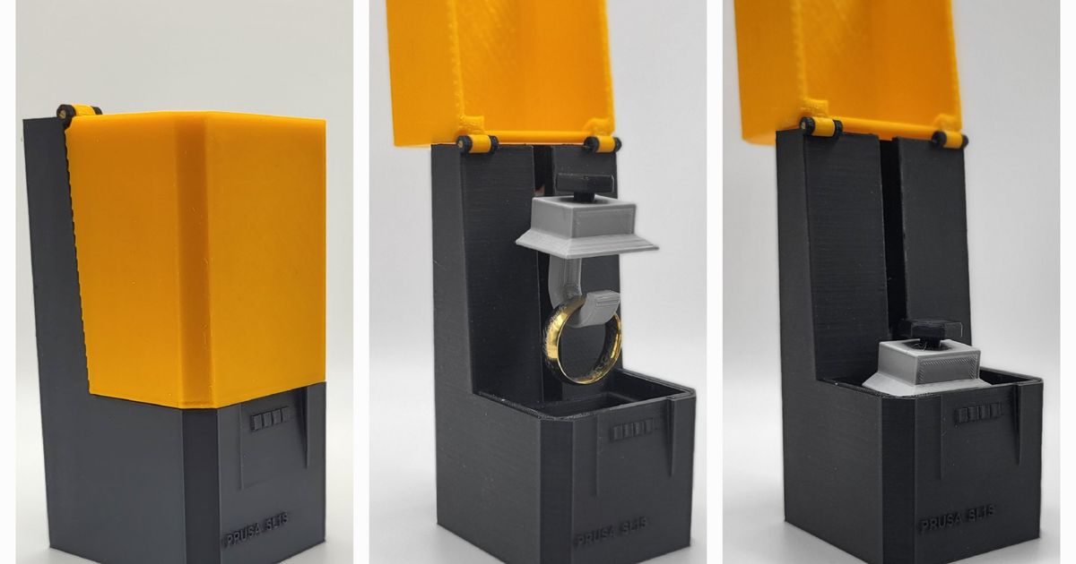 Prusa SL1S Ring Holder by Dr Operator Download free STL model