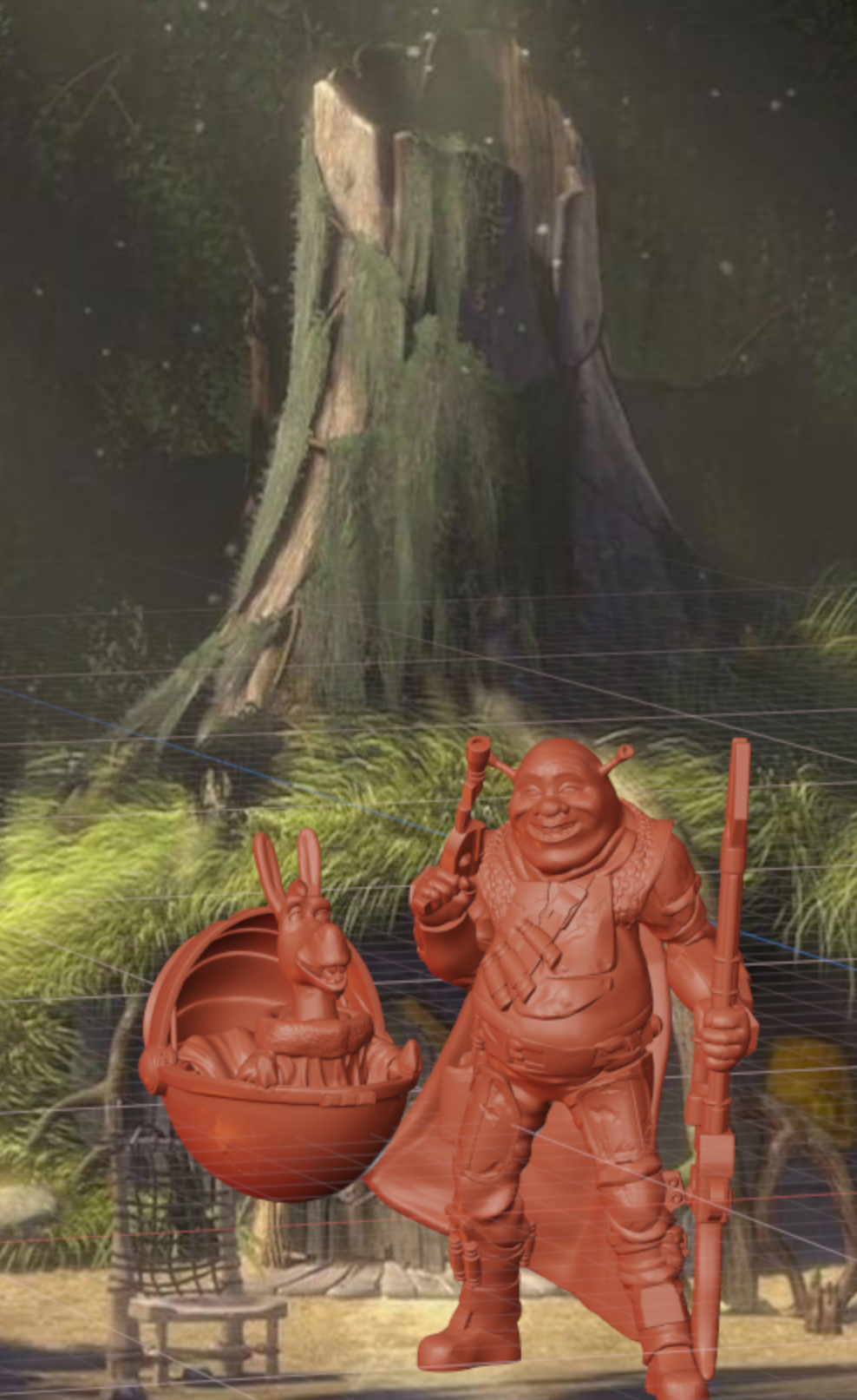Shrekalorian & Baby Donkey