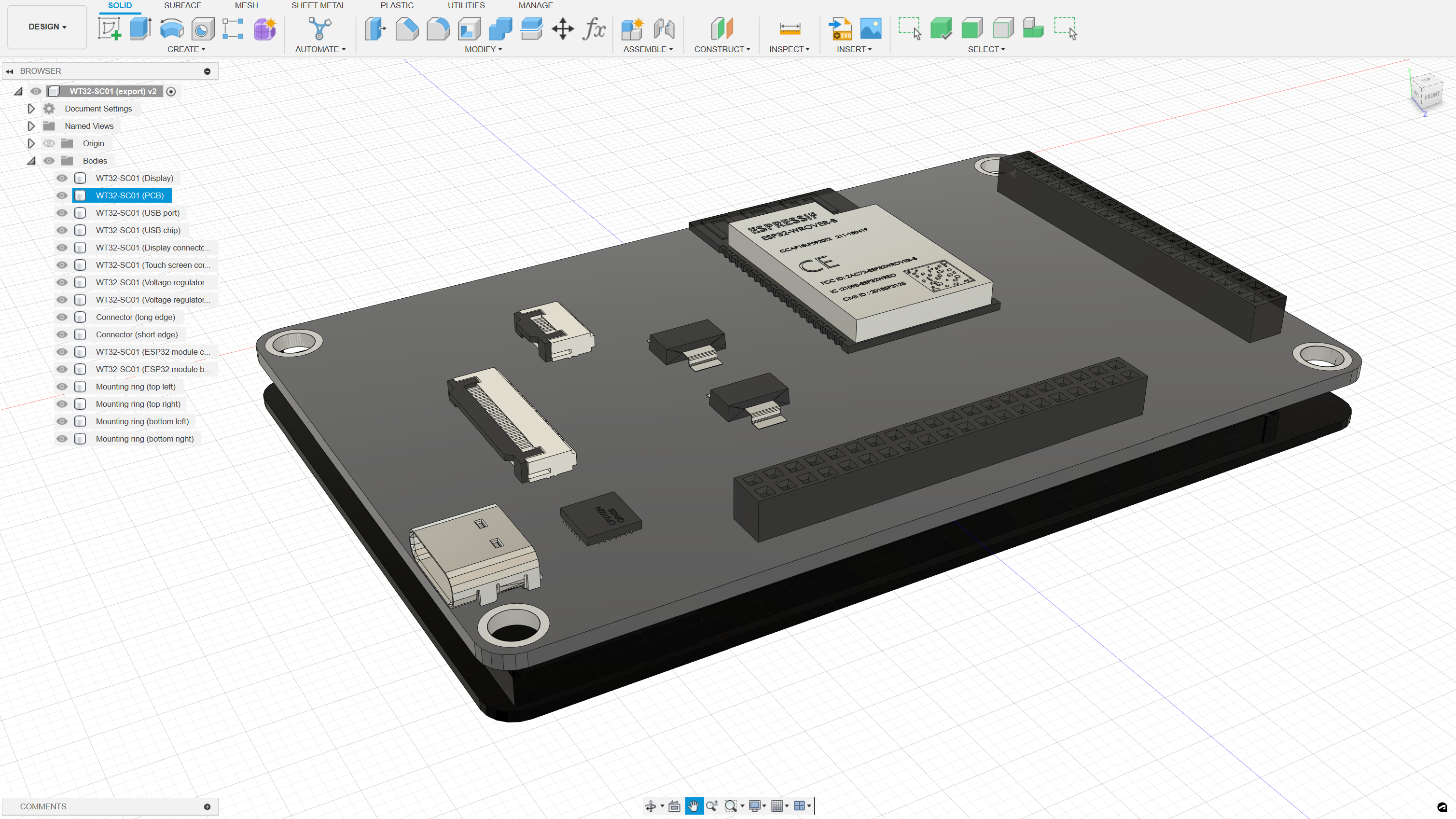 WT32-SC01 ESP32 – 3D Model By Nff | Download Free STL Model ...