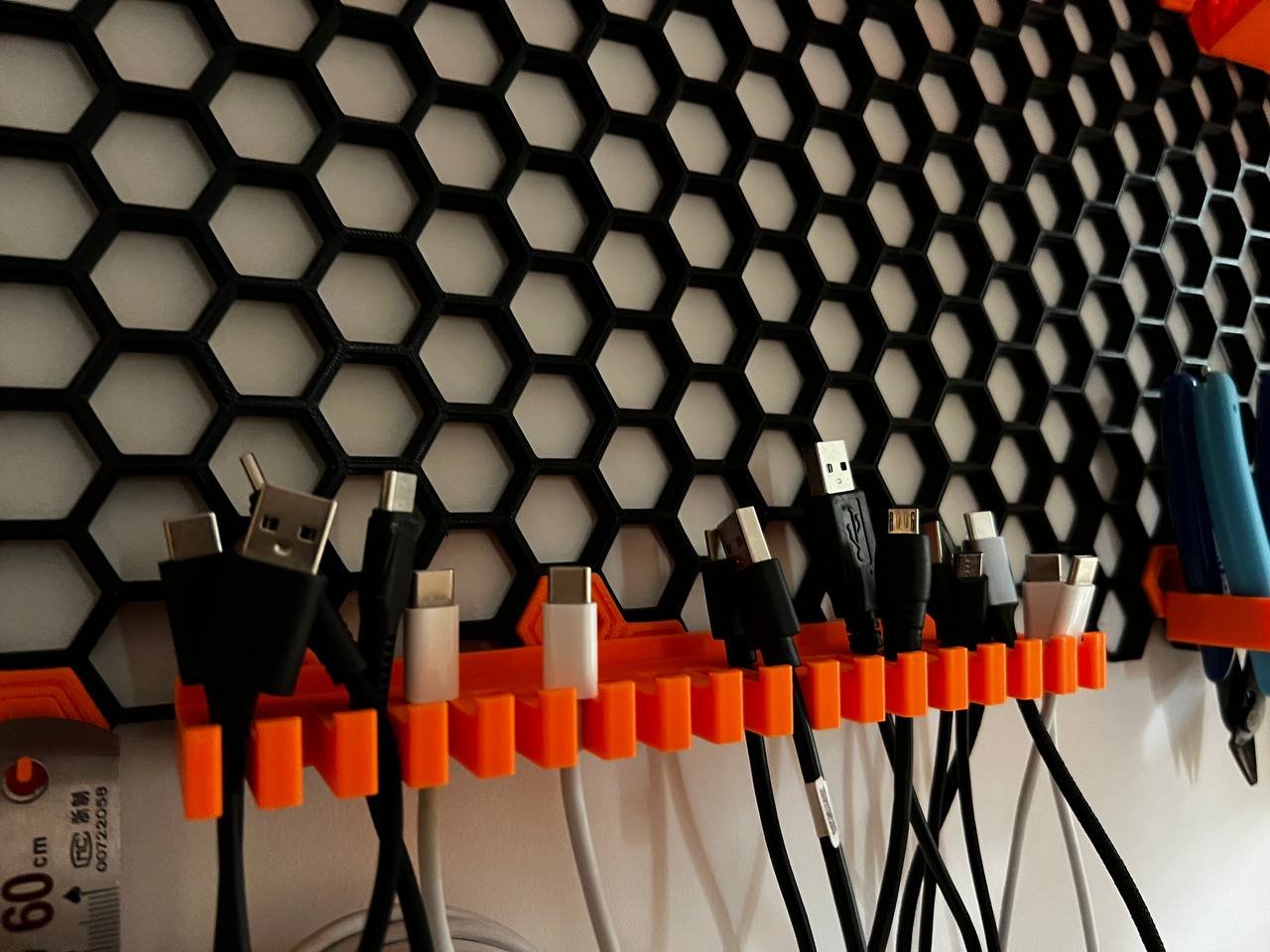 wall USB cable holder by illuminati Download free STL model