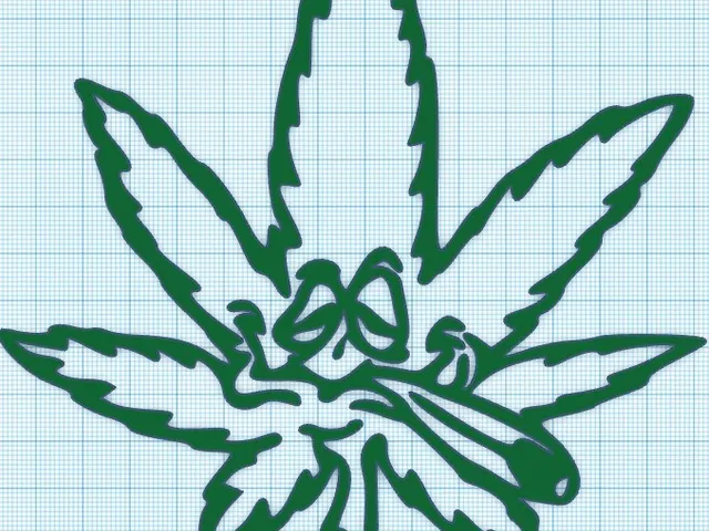 HAPPY WEED LEAF - WALL ART