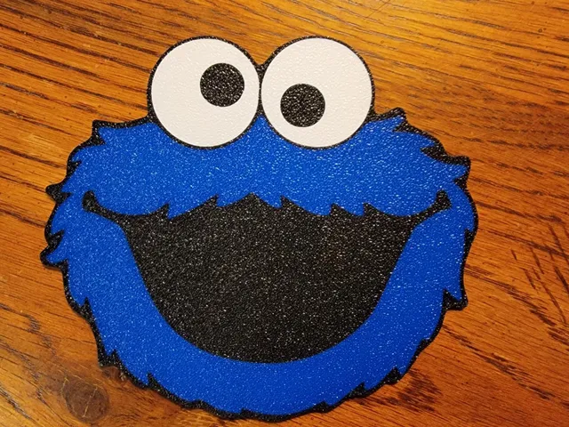 Cookie Monster Face, Multi Material, Sesame Street