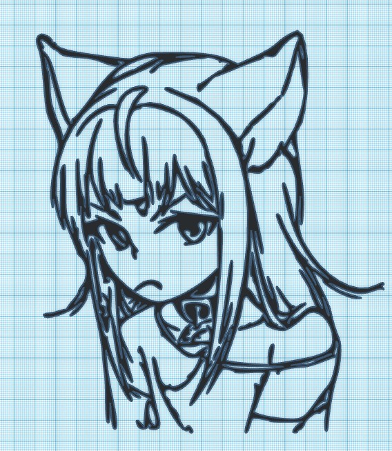 ANIME NEKO FOX GIRL - WALL ART