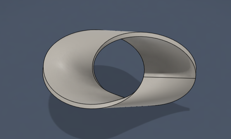 Miniatura 2 do modelo 3D Inverted Oloid