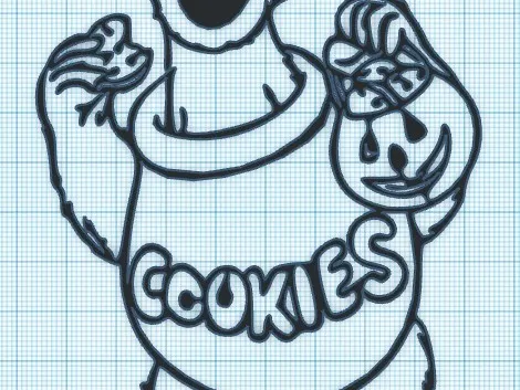 COOKIE MONSTER - WALL ART