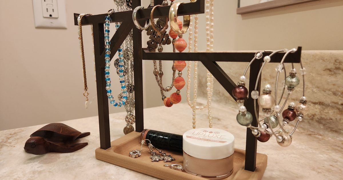 Jewelry Organizer Stand by squinn Download free STL model