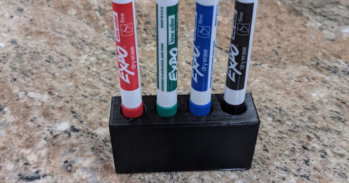 4Pack Small Expo Marker Holder by Carlo Download free STL