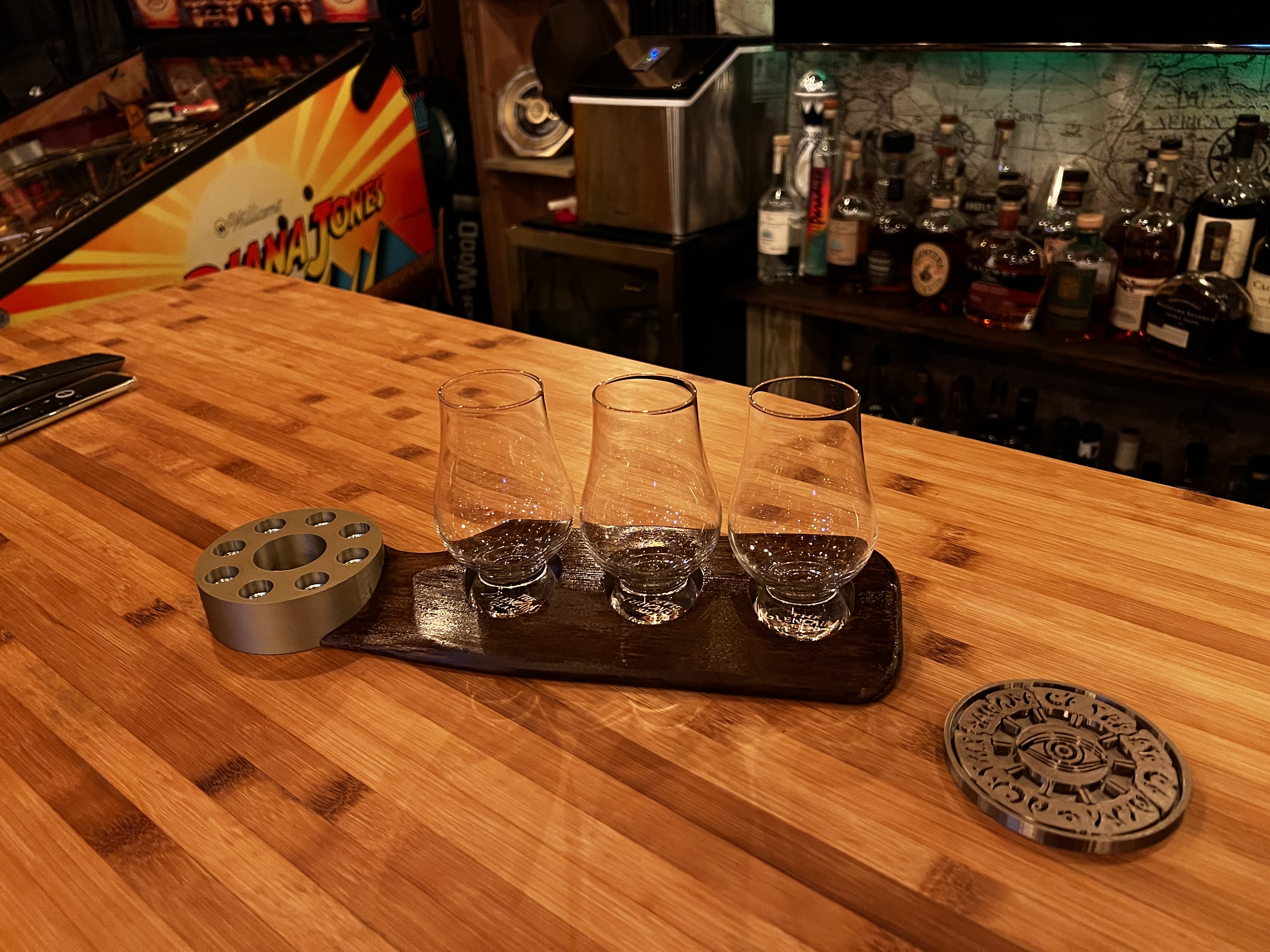 Aviation-Themed Whiskey Flight Boards