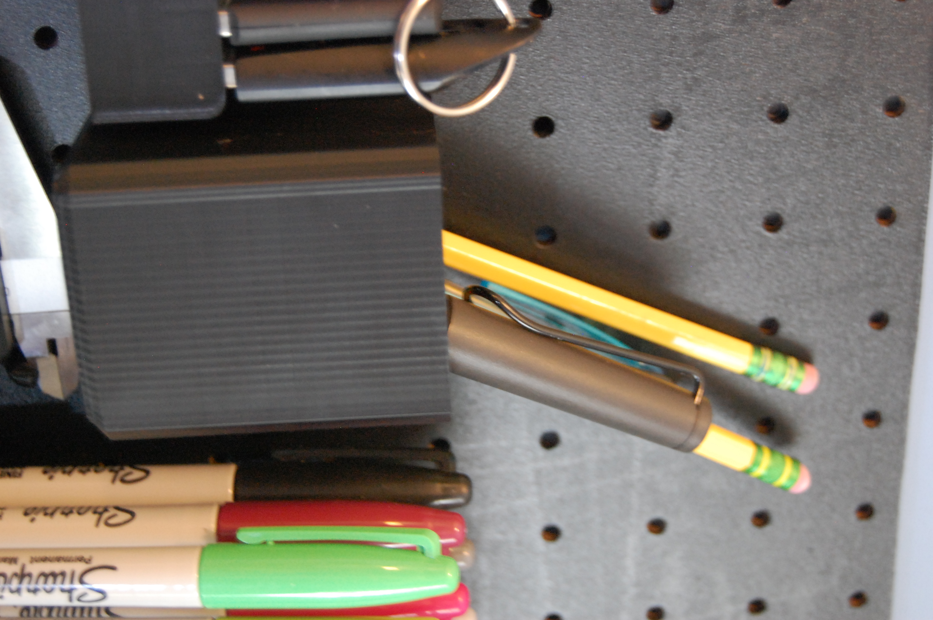 Simplistic Pencil Holder + Pegboard mount version by thecharliewahl