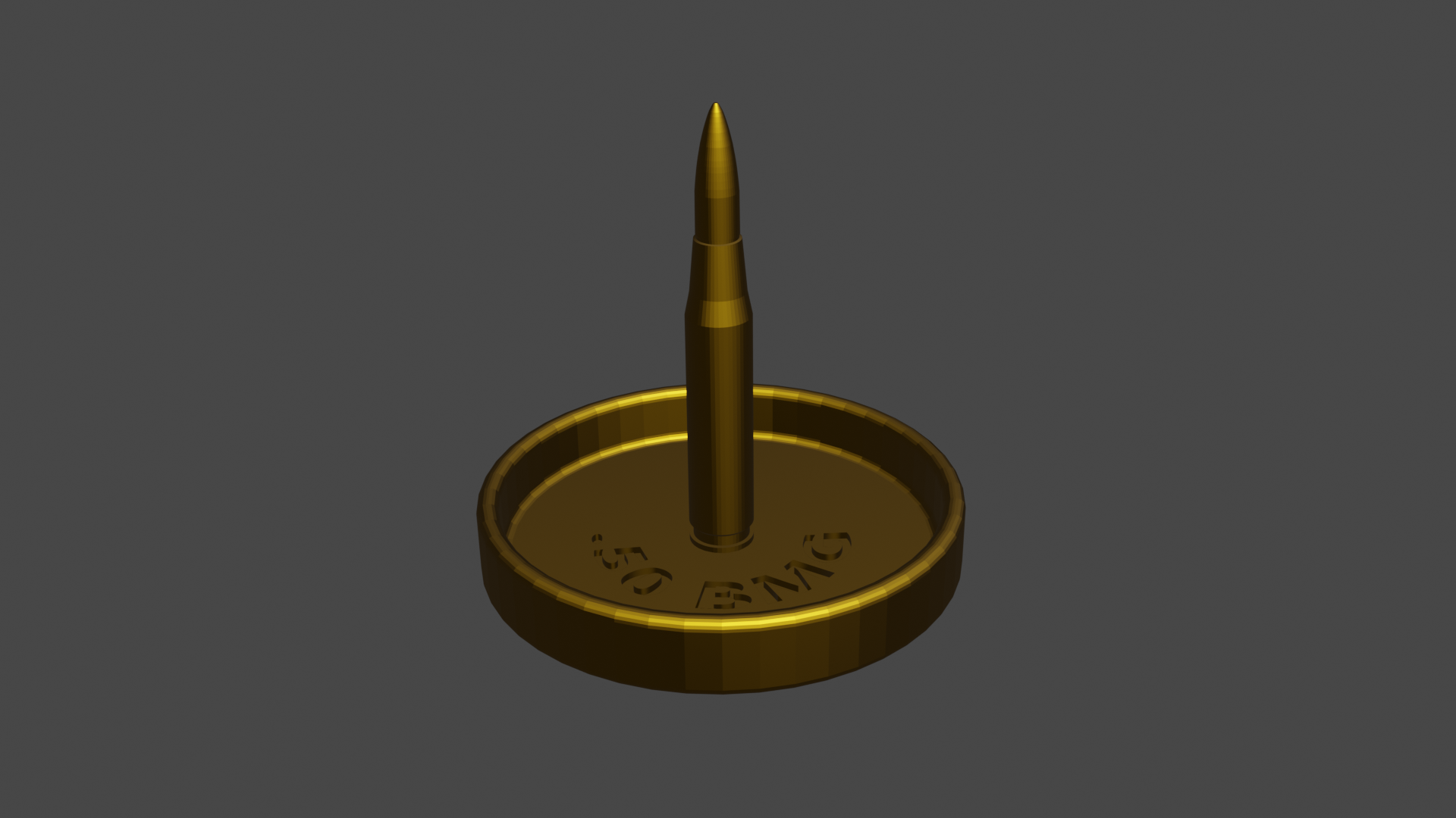 Ring Holder .50 BMG Bullet by Sandy Wrestler