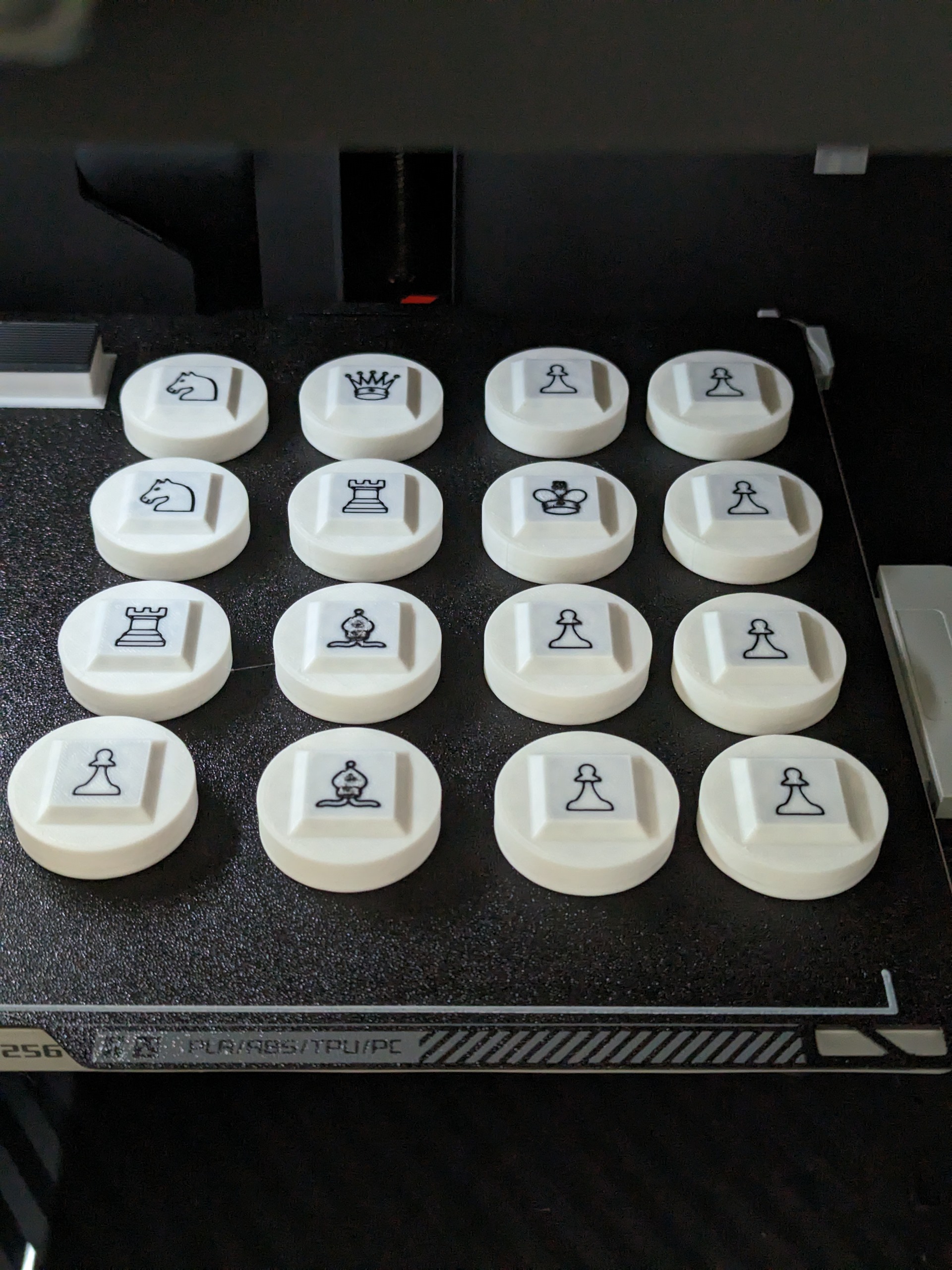 Stacking Chess / Checker set designed for 3d printing