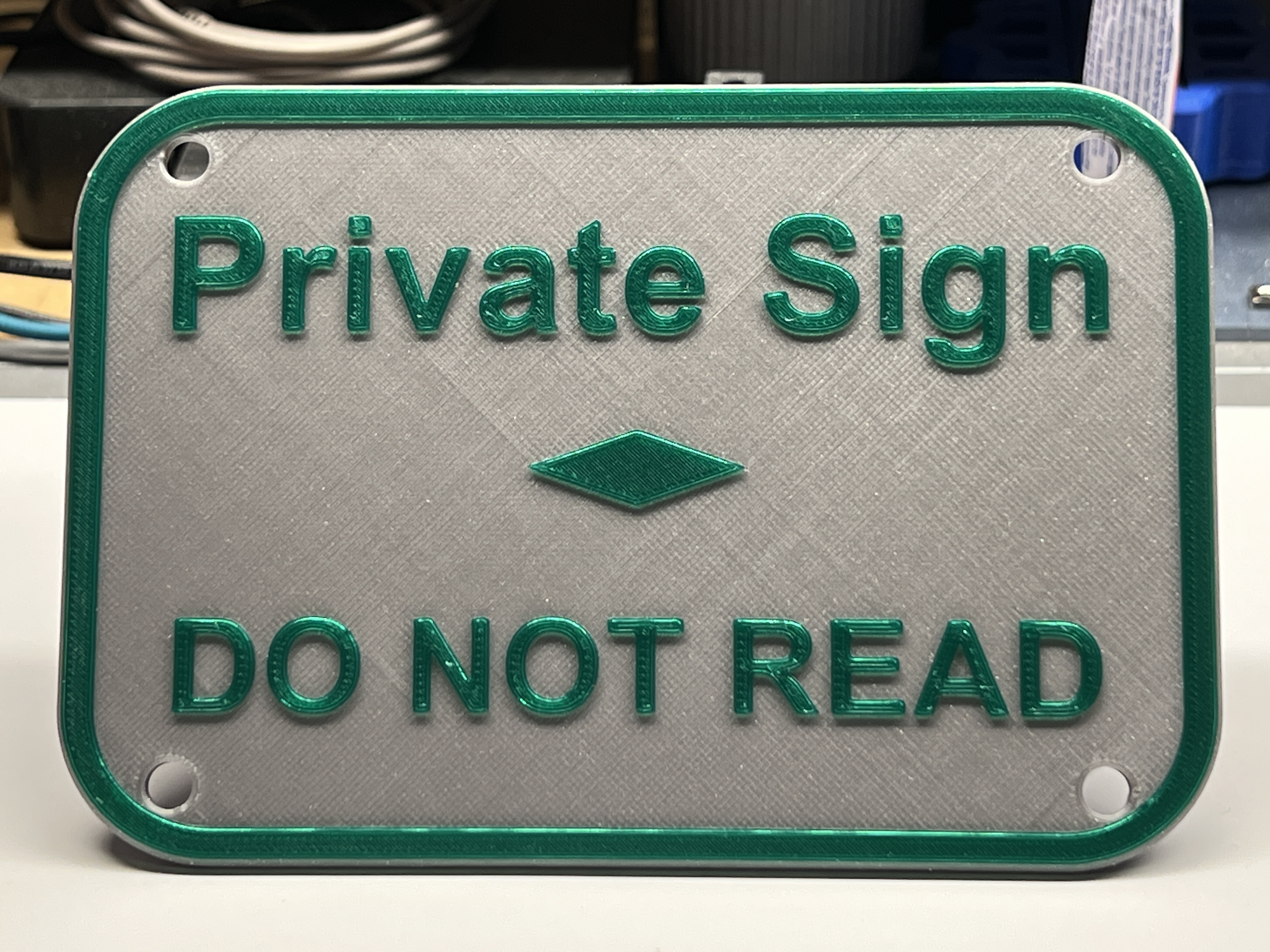 Private Sign, Do Not Read!