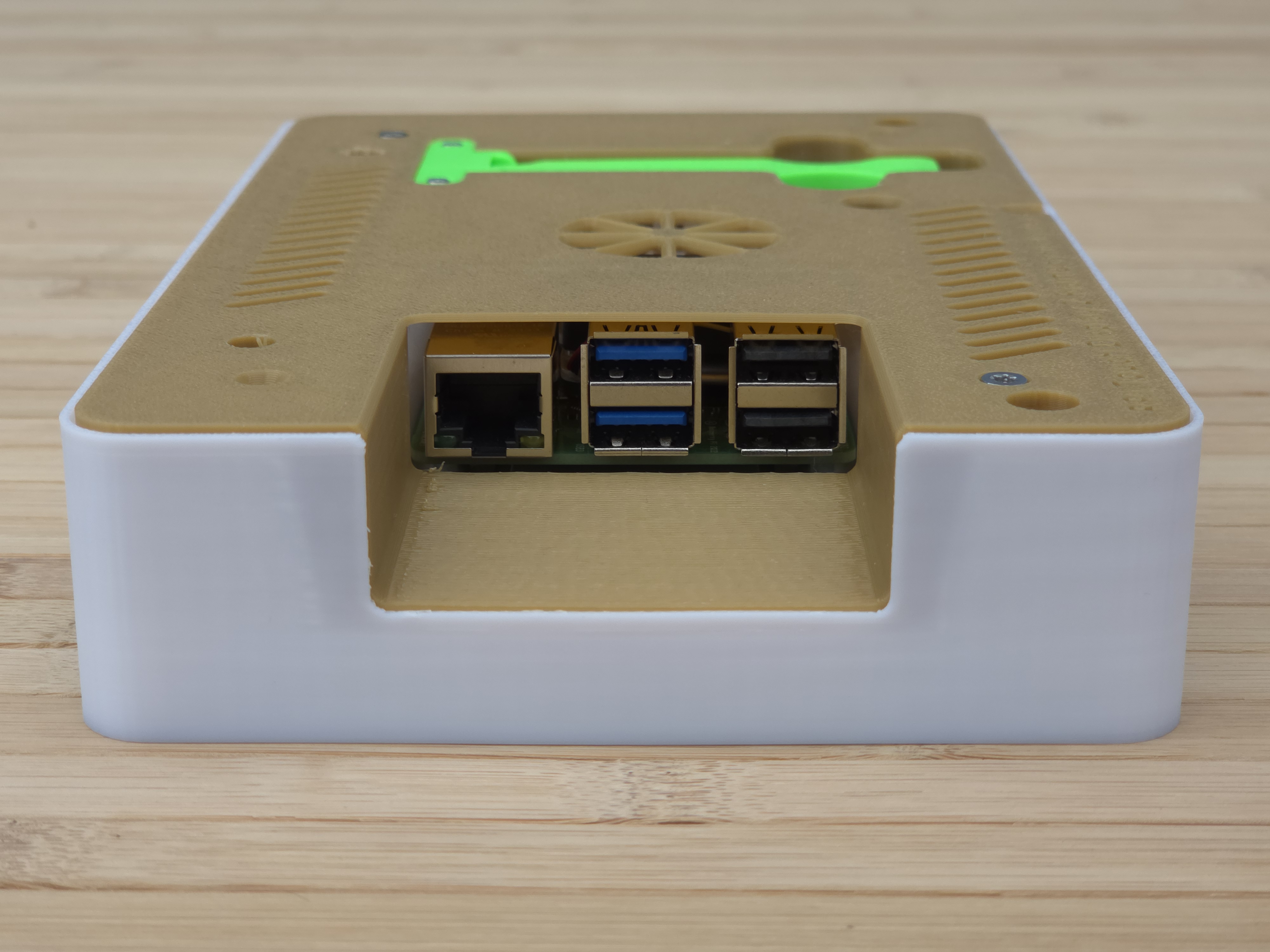 Raspberry Pi  7" Touch Display 2 Frame for RaspberryPi 5 - Horizontal - incl. Cutout - by Nerdiy.de — miniatura 7