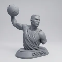 Basketball Slam Dunk Bust – “Above The Rim” | Support-Free Sports Sculpture