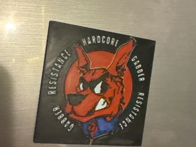 gabber resistance fridge magnet