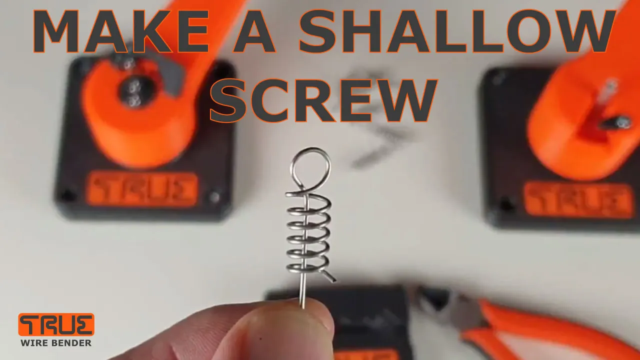 True - Wire Bender for making Shallow Screws by Blockhead Maker, Download  free STL model