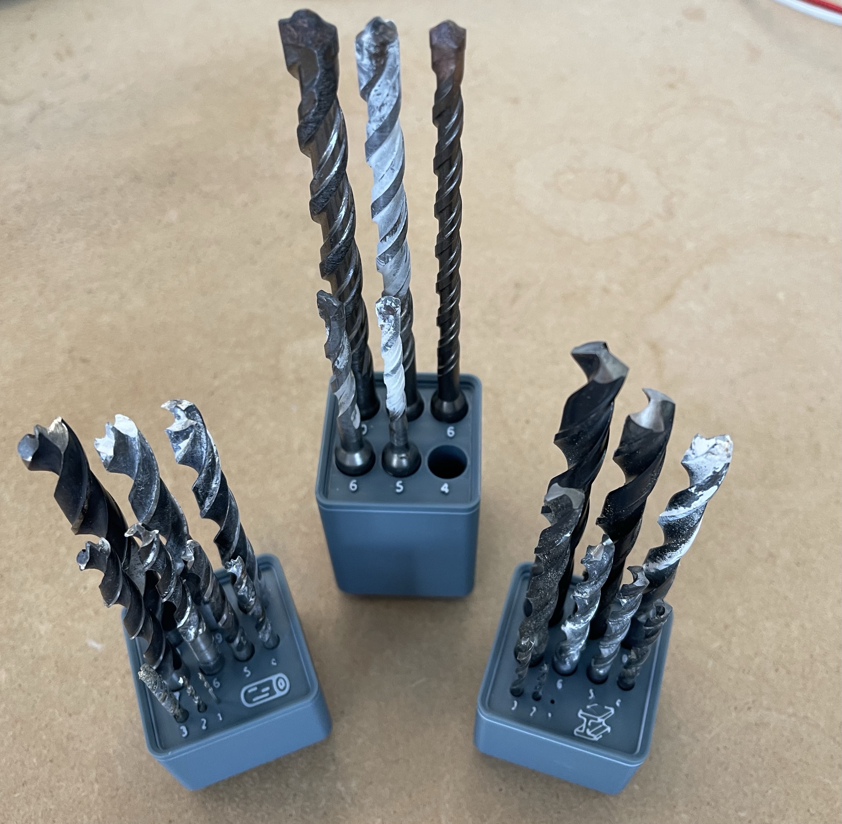 Gridfinity boxes for wood / metal/ SDS+ drill bits
