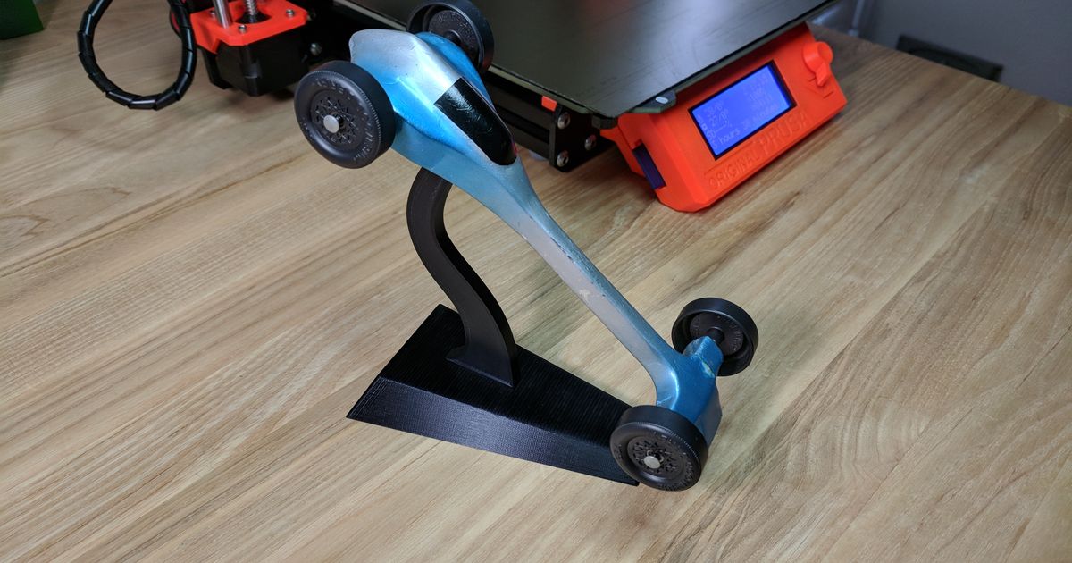 Pinewood Derby Car Stand by 3D Printer Dude Download free STL model