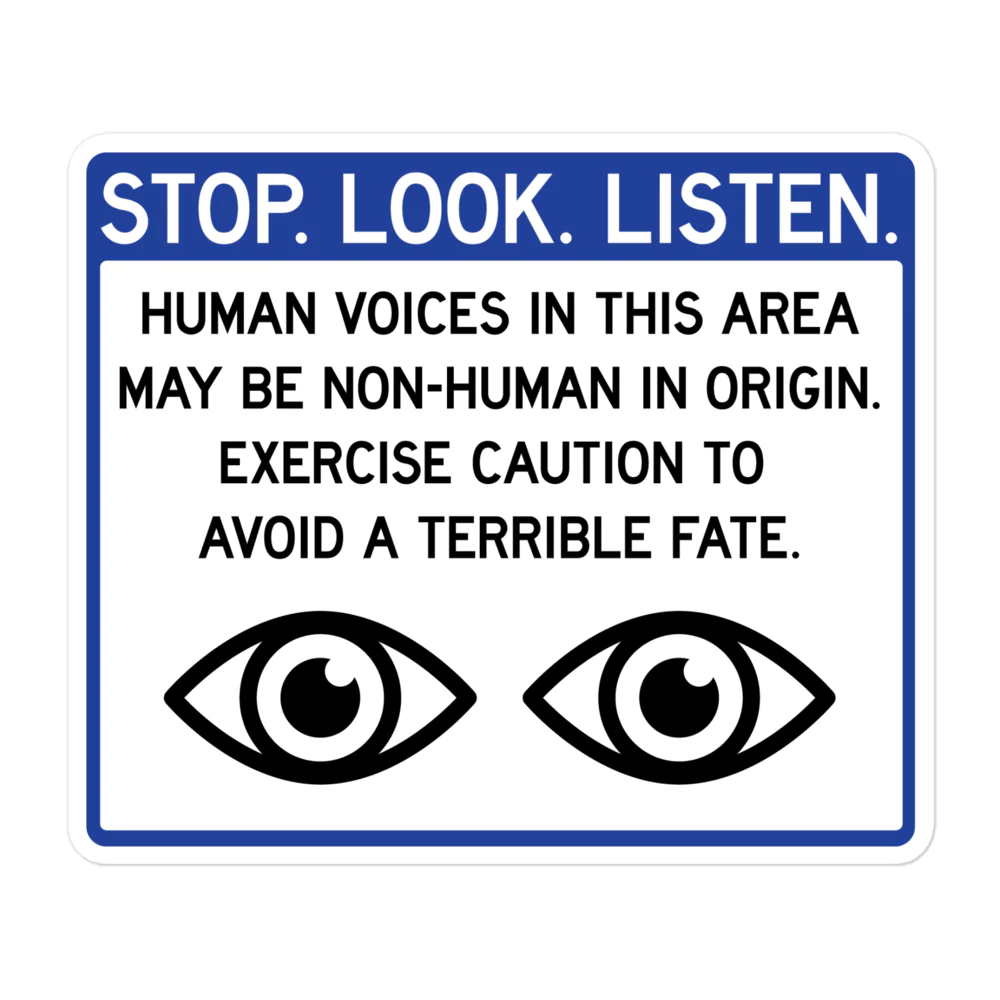 Stop Look Listen Sign by toasterD00M | Download free STL model ...