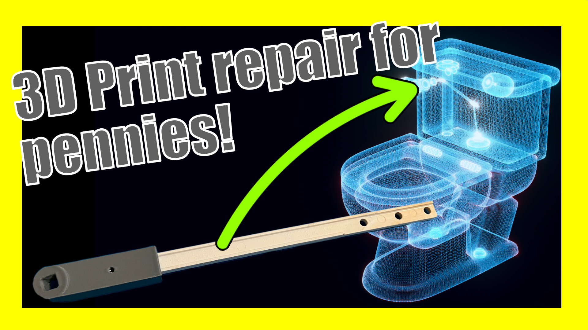 Toilet handle arm repair by Dread Maker Roberts Download free STL