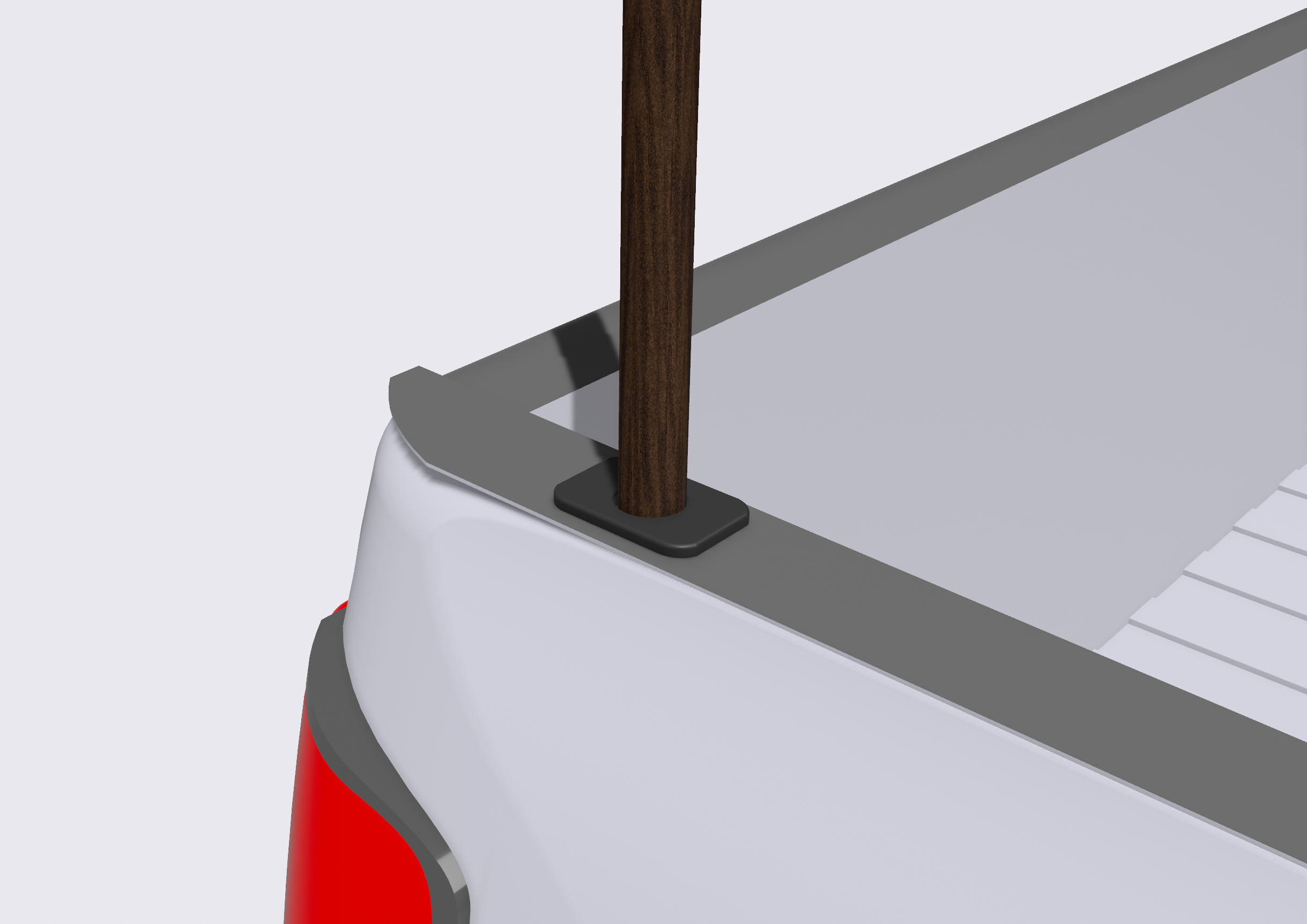 Miniatura 6 do modelo 3D Flag holder insert