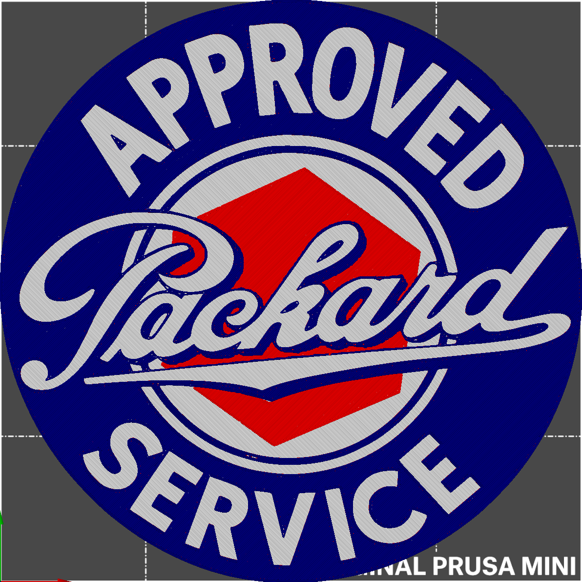 Vintage Packard Sign 3 Colors by Triple G Download free STL