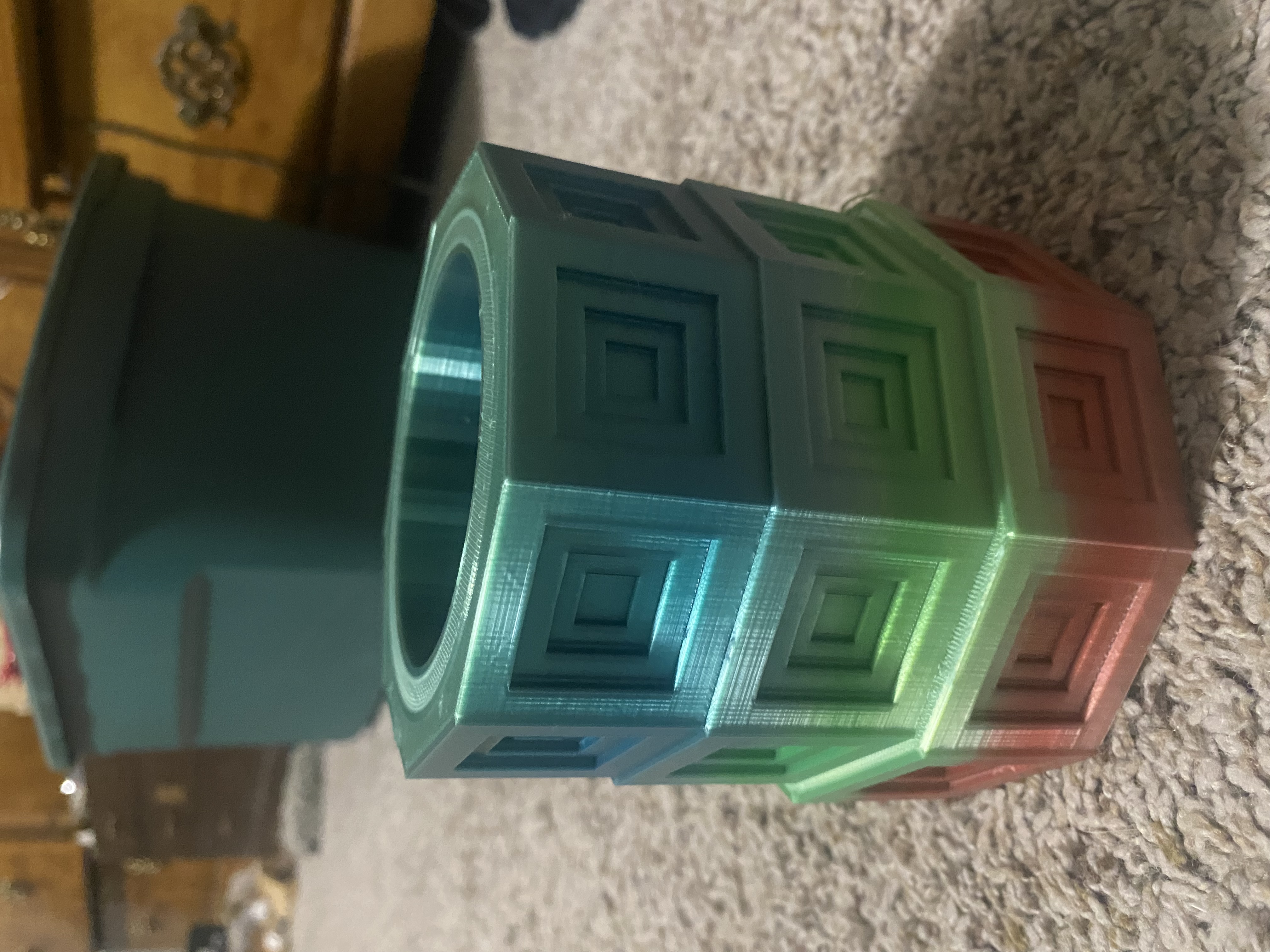 Bismuth Crystal Pencil Holder