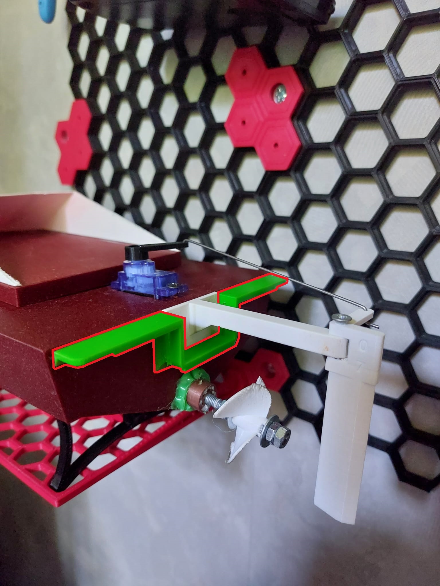3d printed rc boat WPL-07 water redirecting spoiler