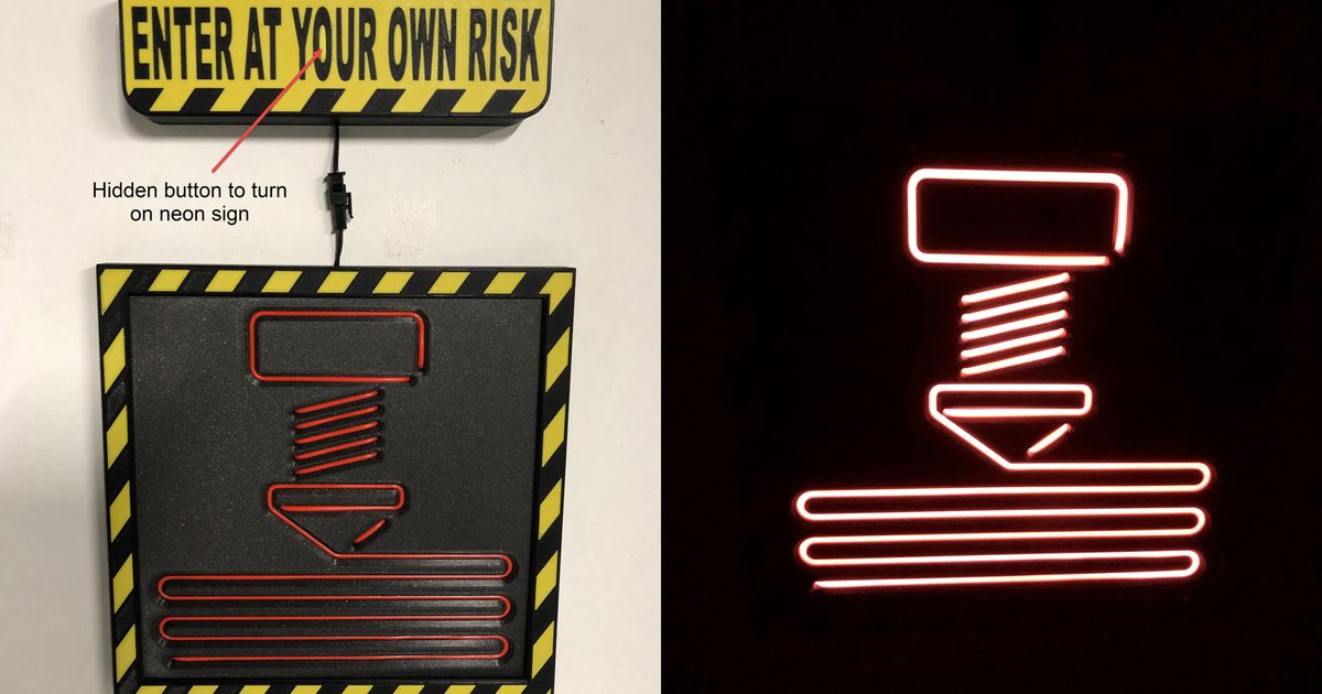 Power box, switch and fixing for neon nozzle sign by Regis Download